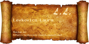 Levkovics Laura névjegykártya